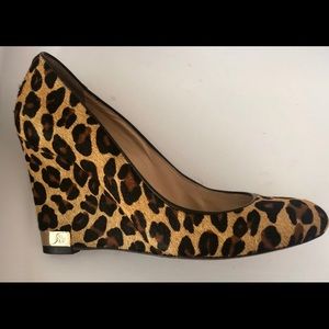 Leopard Print Tory Burch Wedges